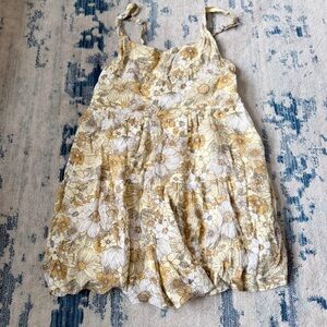 Abercrombie Kids Yellow Floral Romper Size 11/12
